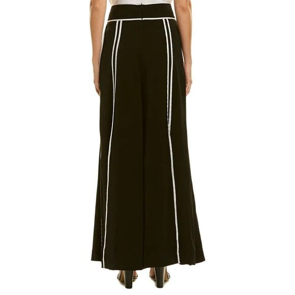 Gracia Women's Sz Small Black/White Open Palazzo Pants - Picture 9 of 9